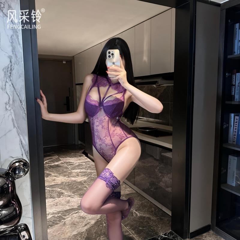 New Sexy Lingerie Small Chest One-piece Free Flirting Bed Passion Uniform Temptation Hot Pajamas 1