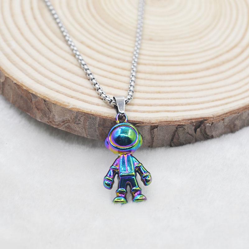 Trendy Hip Hop Astronaut Necklace - Unisex Street Dance Choker