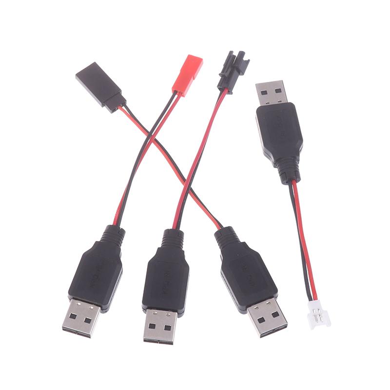 Rc Usb Charging 3.7V Lithium Battery Charger Cable Usb To Jst /Sm / Futaba Plug Cable For 3Rc Drone Quadcopter