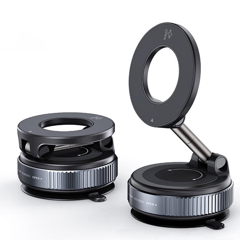 

Magnetic Car Phone Holder Car Bracket Vacuum Adsorption Phone 360° Rotation For Car Desk Bathroom Strong Magnetic Bracket чёрный