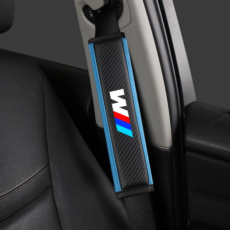 2pcs Car Safety Shoulder Cover Seat Belt Pads Strap Padding for BMW M Performance E30 E34 E36 F21 F30 F35 M3 M5 X1 X3 Accessory Dnsh52