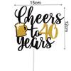 Oktoberfest Party Decorations Beer Banner Balloon 40th Cake Topper Number Balloon for German Beer Birthday Party Supplies Favors