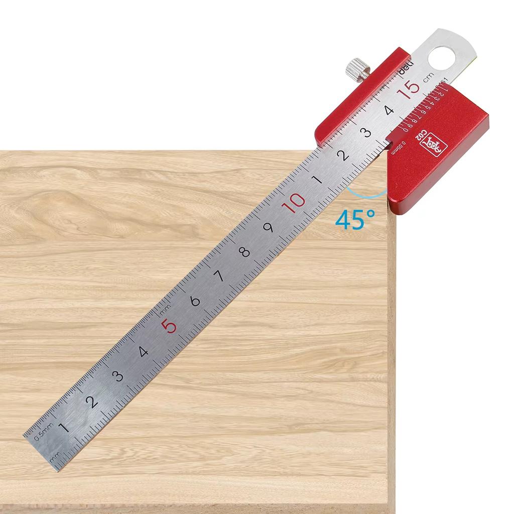 Mitte Finder Linienlehre Winkel Mitte Anreißer Zimmermann Lineal 45 Grad Winkel Linie Kaliber Markierungslineal Mess Anreißwerkzeuge