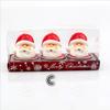 3pcs/Set Christmas Candle Santa House Pine Cone Table Decor Gift Home Decoration