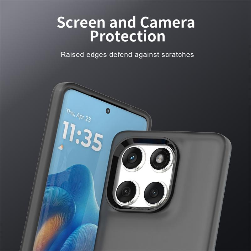 Anti-Drop Candy Color Case For Motorola Edge 60 Matte PC Transparent Back Case Moto Edge 60 Fusion Cover For Moto Edge 60 Case