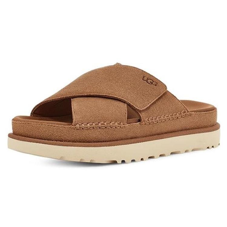 UGG Goldenstar Cross Slide Chestnut Women s 1137910-CHE 39