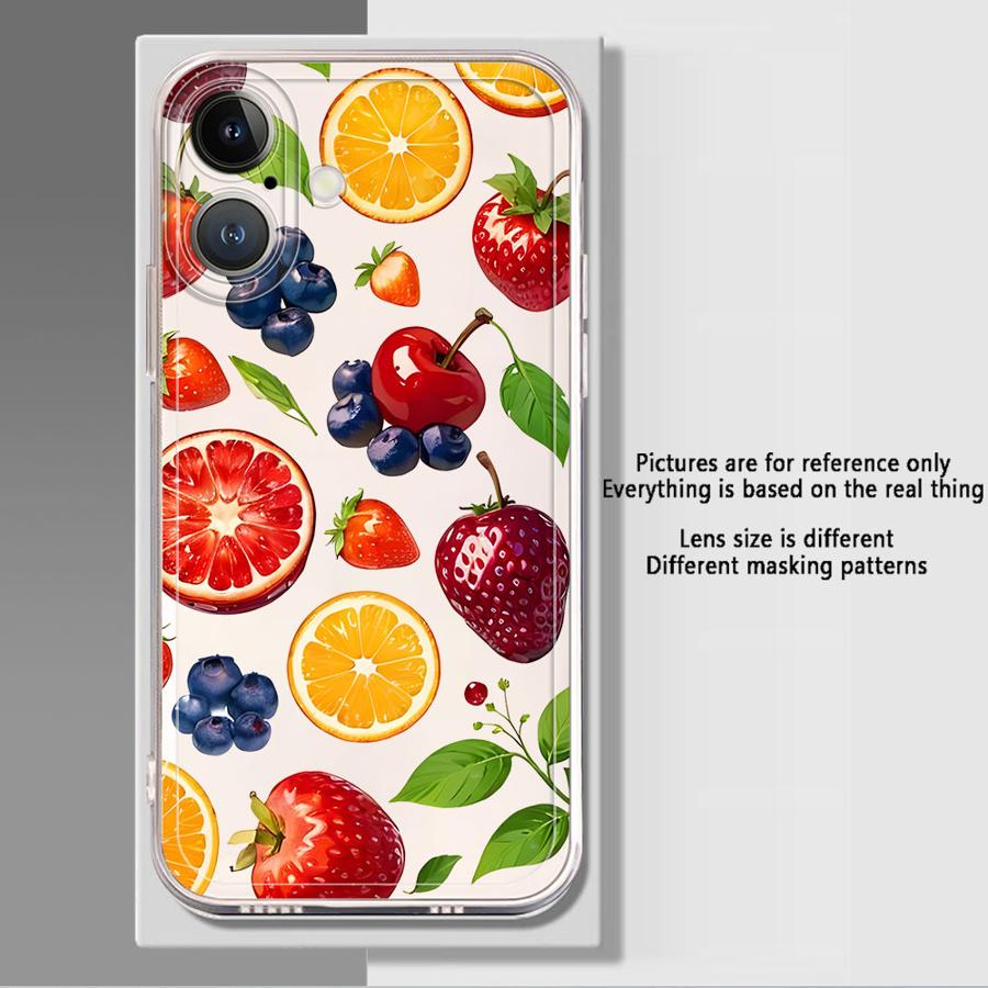 Fruit Chili Soft Phone Cover Case for iPhone 17 Pro Max 12 Mini 15 XS Max 13 Pro 16 7 8 Air 14 Plus XR 11