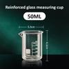 Glass Measuring Cup High Borosilicate Clear Scale Cup Heat-resistant Laboratory Beaker Household Kitchen Baking Measuring Tools