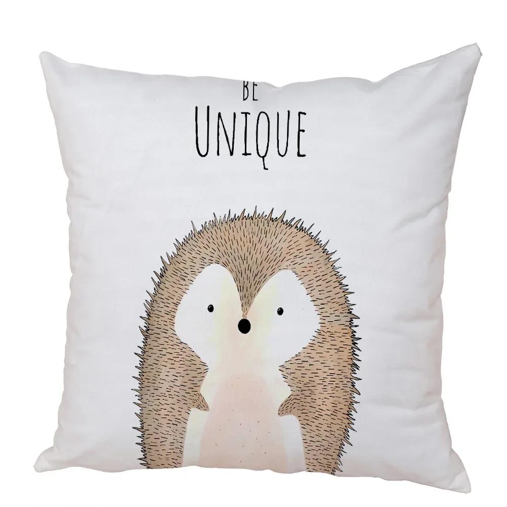 Скандинавский Зебра Бегемот Жираф Лев Крокодил Наволочка Декор Животное Чехол на Подушку для Дивана Дома Персиковая Кожа Наволочка ,(1) 30x30cm