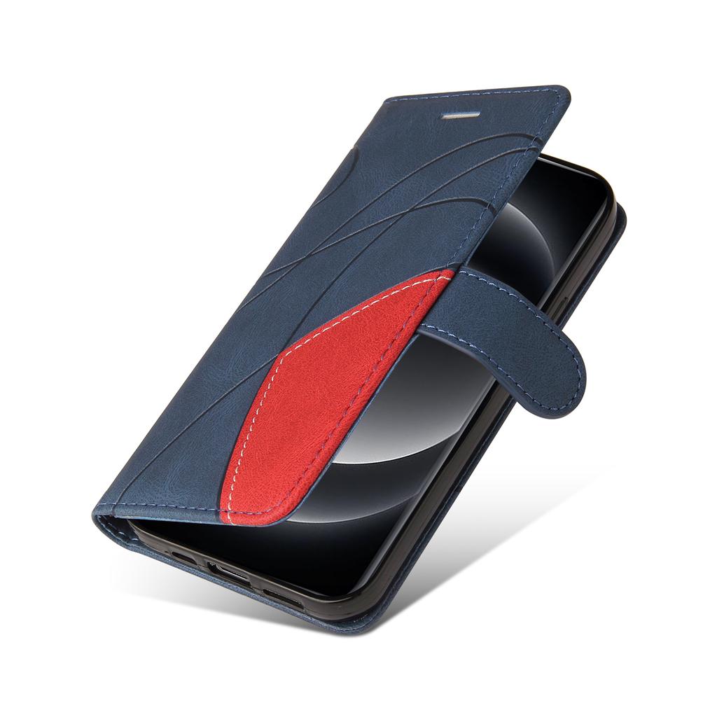 For Xiaomi 14 Ultra Leather Case Wallet Stand Color Splicing Phone Cover