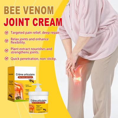 Bee Venoms Joint Relief Cream Nourishes Bones And Soothes Joints In Hands And Feet To Relievse Joint Pain And Muscle Discomfort.