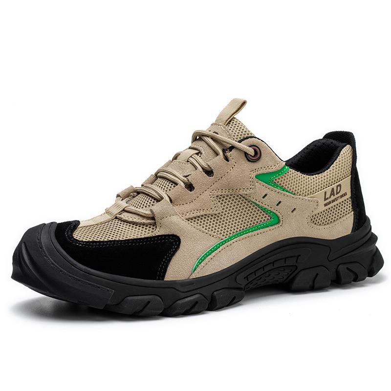 men's fashion breathable steel toe cap working safety shoes summer security boots worker safe sneakers protective footwear mans