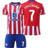 2024-25 Atlético Madrid Home Jersey #7 Griezmann #19 Álvarez Football Jerseys
