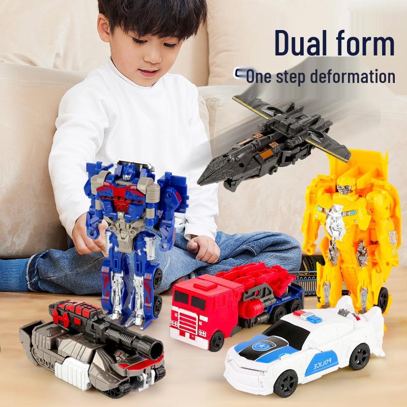Transforming Toy Robot Car - Optimus Prime Bumblebee - Gift for Boys Ages 3+