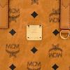 MCM Portuna Aren All-Over Print Tote Bag Coated Canvas Shoulder Tote Unisex Style Couple's Match Cognac