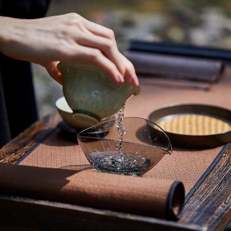 150ml Heat-resistant Glass Fair Cup Tea Pitcher Tea Divider Chahai Kung Fu Tea Ceremony Tea Cup Tea Set