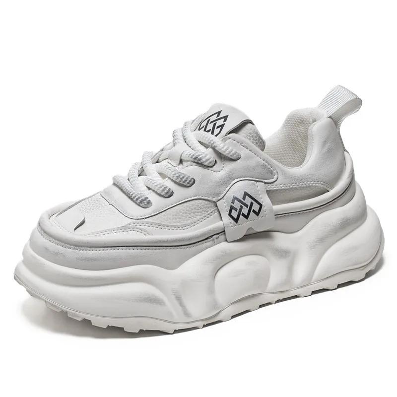 Fashion Spring and Autumn New Luxury Men's Sneakers Fashion Trend Versatile Tall Thick Bottom Casual Running Shoes Zapatos Para Hombres