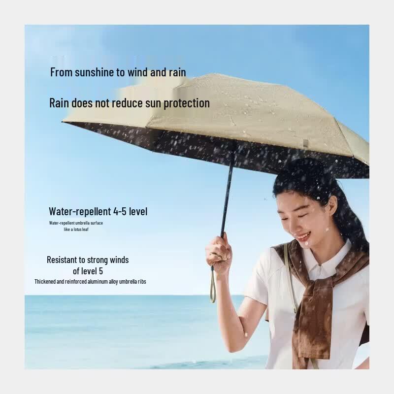 Beneunder UV Protection 5-Fold Mini Folding Umbrella