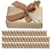 50 Stück Hochzeitsmandeln Gastgeschenke Souvenirs Geschenk Papier Geschenkbox für Hochzeit mit SchleifeGold
