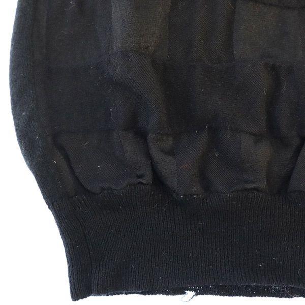 FRED PERRY One-point embroidery pattern Long sleeve V neck sweater S knit Women Used