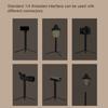 Lightweight Aluminum Alloy Light Holder Detachable Lamp Stand Outdoor Portable Easy To Build Lamp Holder with Tripod Multifunctional Lamp Camera Rack 