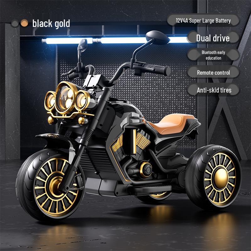 Children's Electric Ride-On Motorcycle Tricycle – Remote-Control, Self-Driving Toy for Boys & Girls