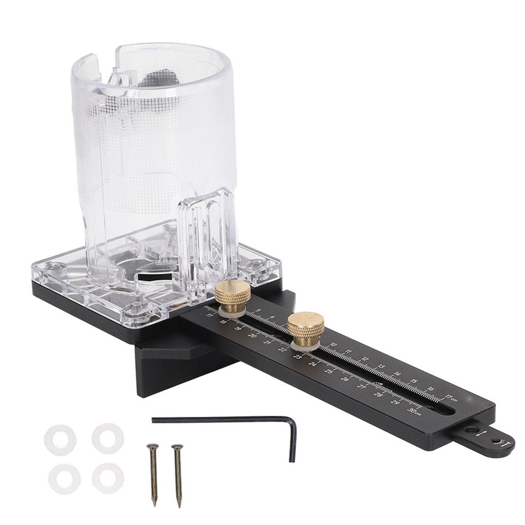 Wood Trimmer Router Base CNC 8mm Pin 2.5mm Nail Holes Milling Circle Slotting Base for 65mm Dia