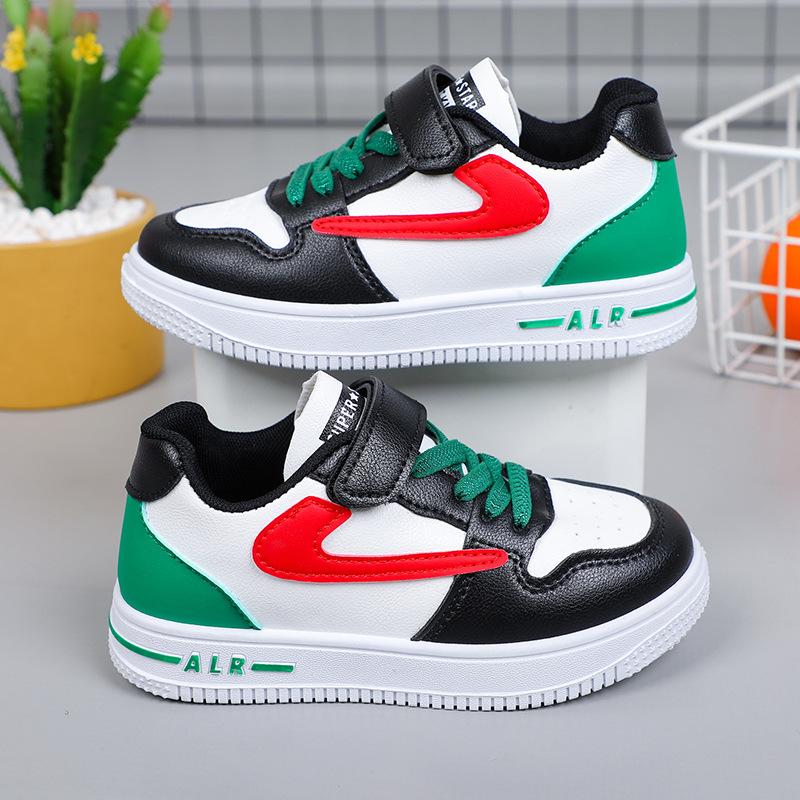 Children's Leather Panel Shoes Spring and Autumn New Boys' Sports Shoes Girls' Shoes Korean Style Student Single Shoes Casual Shoes