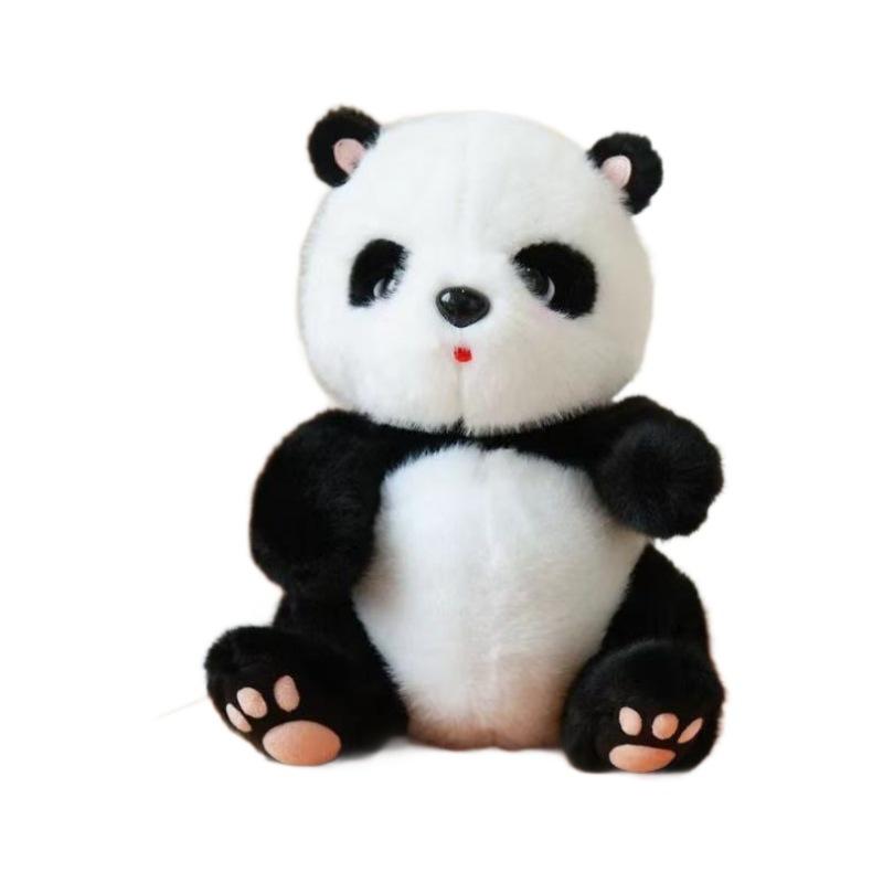 National Treasure Simulation Red Panda Doll Cute Footprint Panda Plush Toy Party Doll Wedding Gift