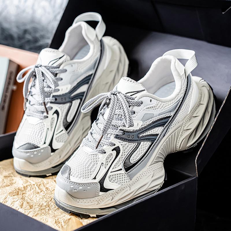 Summer Mesh Hollow Dad Shoes Men's Outdoor Non-slip Casual Sports Shoes New Platform Running Shoes