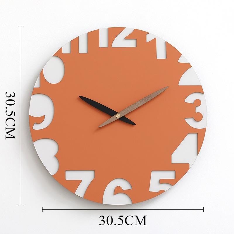 

Modern Wall Clocks Wood Minimalist Elegant Aesthetic Clocks Unusual Stylish Watch Home Living Room Wall Decoration Ornaments