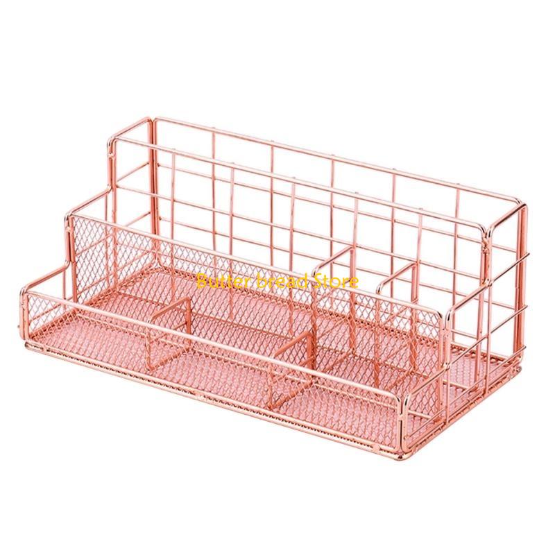 

W89C File Storage Box Pencil Holders Desk Organizers and Accessories File Box Office Supplies Stationery Organizers рожевий колір золота
