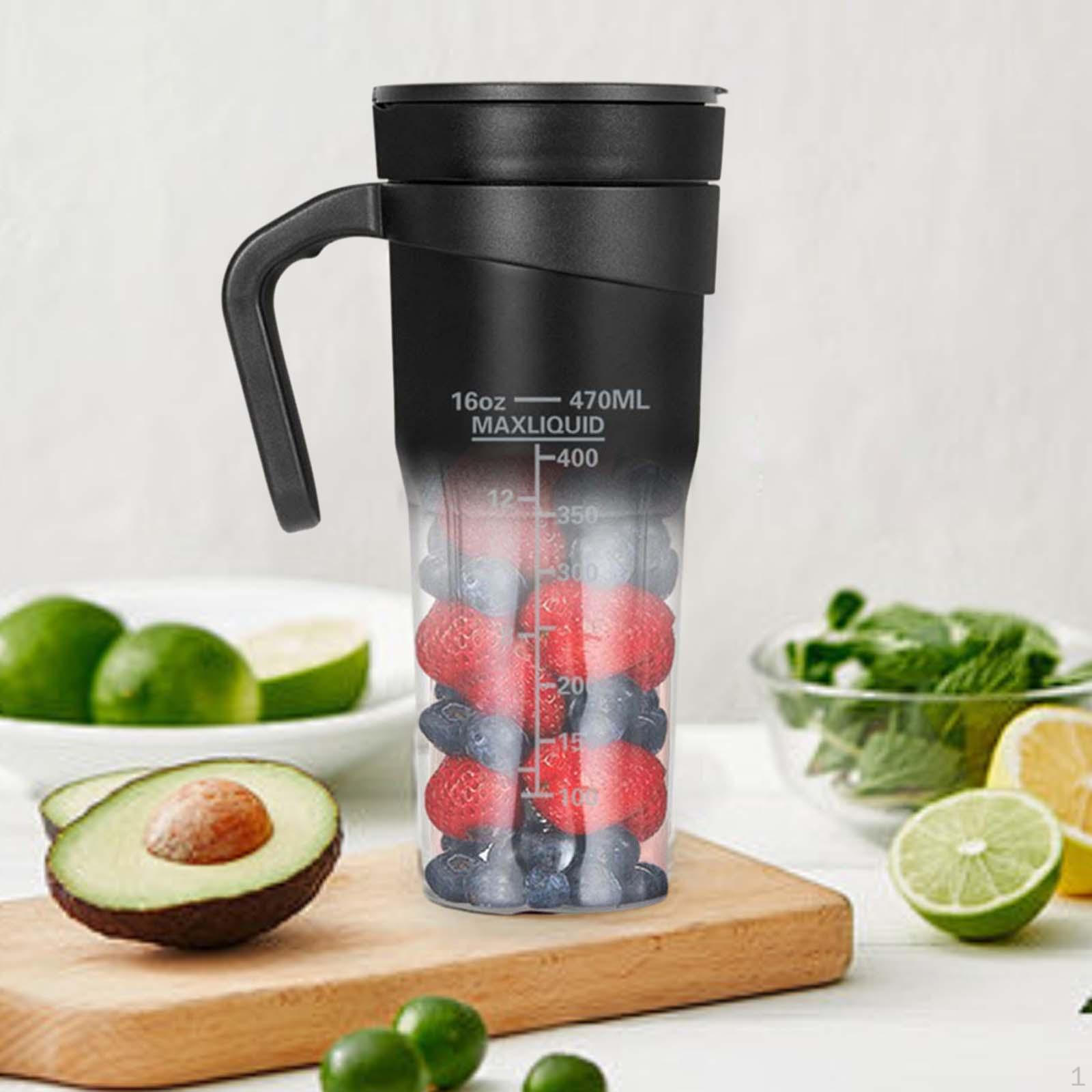 

Компактная соковыжималка для фруктов Портативная машина для приготовления смузи для питания на ходу чёрный