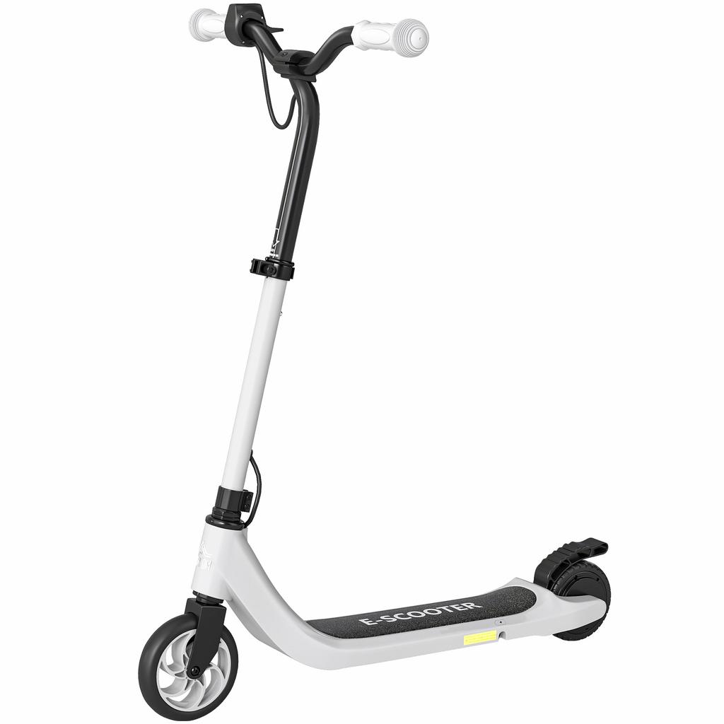 E-Scooter, Electric Kick Scooter, 6 Km Range, from 6 Years, Steel Frame, Black+White, 76 X 53 X 95cm