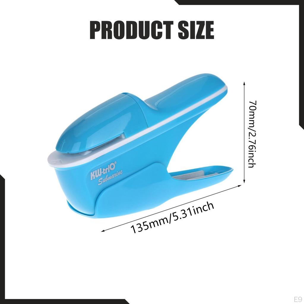 Holeless Compact Staple up to 8 Sheets Binding No s Paper Clinch for School Newspapers