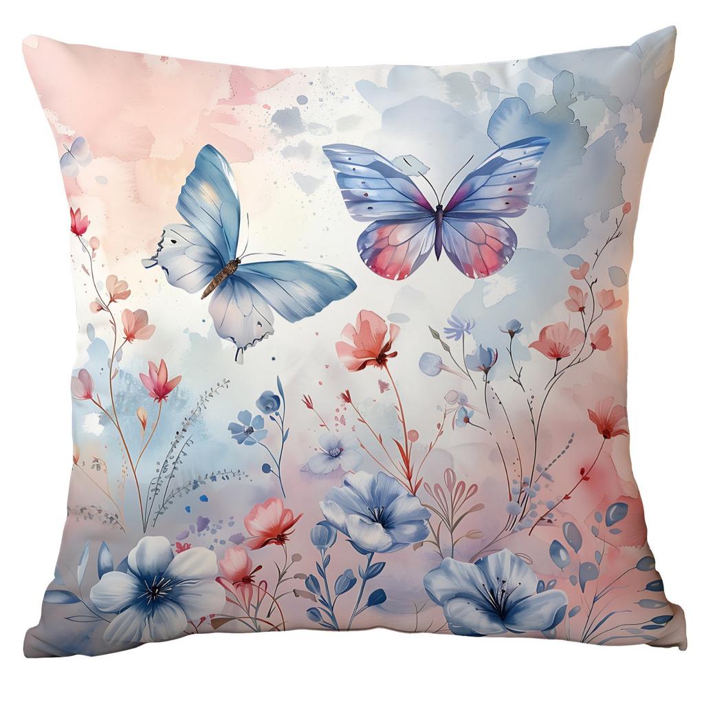 New Creative Butterfly Pillowcase Spring and Summer Dreamy Pillowcase Home Bedside Sofa Backrest Cover