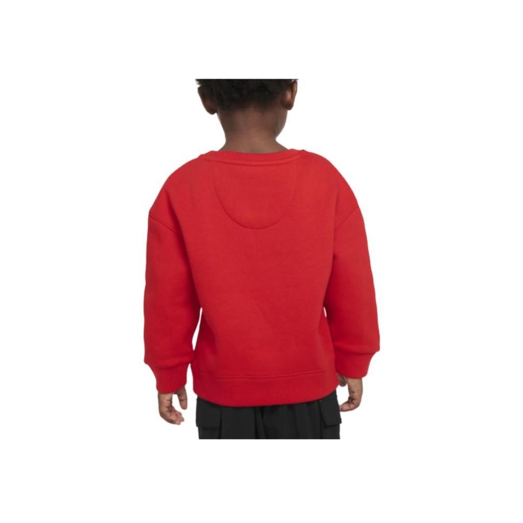 Nike Soft And Comfortable Micro Logo Illustration Crewneck Sweatshirt Kids sweatshirt Red FJ9729-657