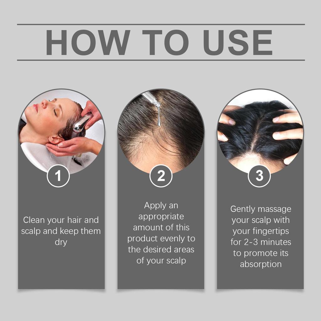 AMZ Hair Care Serum Gentle Nourishing Replenishing Strengthening Volumizing Daily Scalp Care Essence
