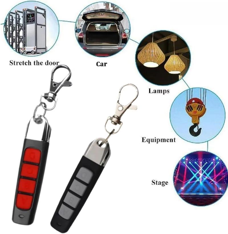 2-1PC Remote Control 433MHZ Wireless Copy Controller For Car Key Garage Door Opener Clone Cloning Code Remote Control Duplicator