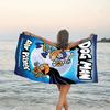 1pc DogMan1 Beach Towel, Beach and Seaside Swimming Pool Equipment, Fashion Pattern, Rectangular, Travel Essentials
