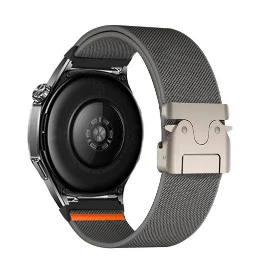 20mm Nylon Strap for Samsung Galaxy Watch 7 6 5 4 40mm 44mm 6Classic 47mm Elastic Band 22mm for Huawei Watch GT5 3 4Pro Bracelet