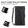 ESEBLE Star Series For iPhone 16 Plus Case Zipper Wallet Leather Stand Phone Cover