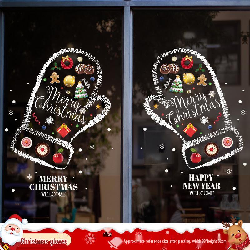 Santa Claus Window Cling Christmas Decoration Decal