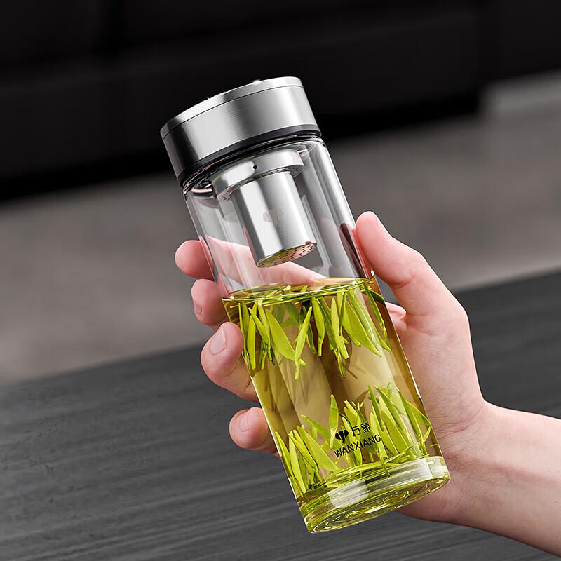 WANXIANG U48R Business Glass Tea Cup with Infuser