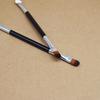 Double-head Eye & Brow Makeup Brush Set: Eyeshadow Sponge, Angled Brow Brush, Mascara Curler, Spiral Brush