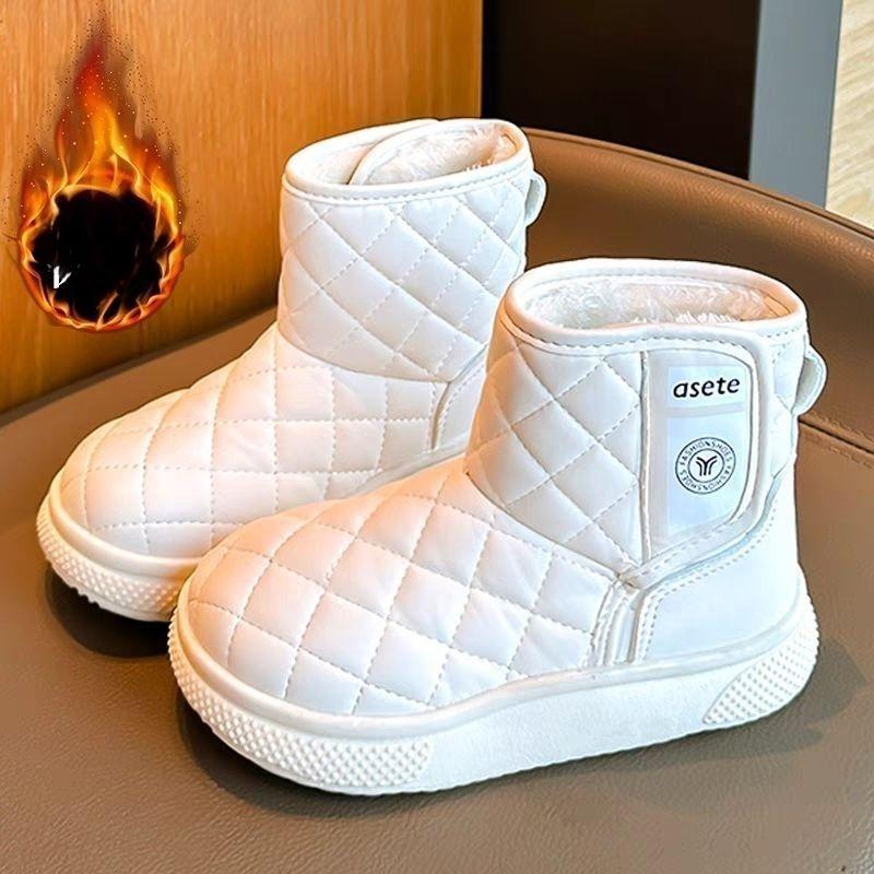 Boys' Snow Boots, Winter Children's Cotton Shoes, Girls' Waterproof Cotton Boots