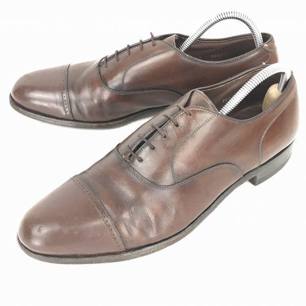 

Vintage 80s-90s FOOT JOY Leather Punched Cap Toe Dress Business Shoes Size 27.5 Brown(USED)