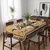 Ethnic Tribal Eagle Icon Geometric Rectangle Tablecloth for Table Decor Reusable Kitchen Dining Tablecloth Holiday Party Decor