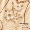 High Waist Postpartum Body Shaper Embroidery Flower Floral Panties Seamless Underpants Belly Contracting Shapewear