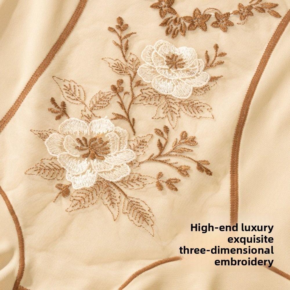 High Waist Postpartum Body Shaper Embroidery Flower Floral Panties Seamless Underpants Belly Contracting Shapewear